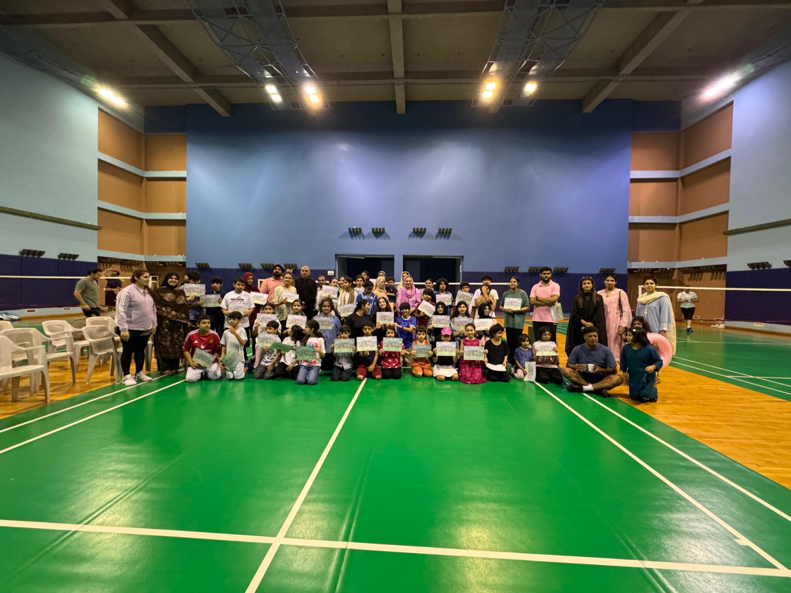 Certificate Distribution by Badminton Committee